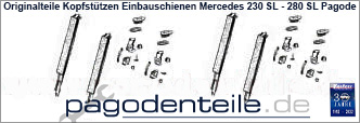 Kopfst�tzen Nachr�stung Mercedes SL Pagode W 113 